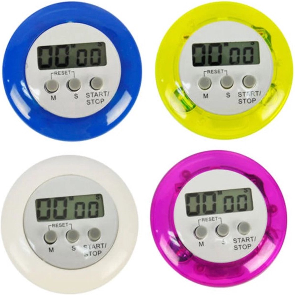 Digitale Ronde LCD Eierwekker - Kookwekker - Zwart
