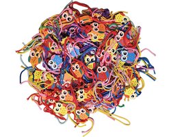 Fako Bijoux® - Uiltje Geluksbrenger - Gelukspoppetjes - Gelukshanger - Hout - Mix - Uiltjes - 50 Stuks