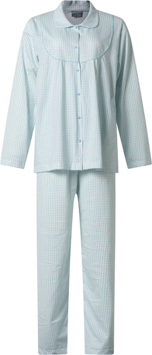 Lunatex dames pyjama klassiek 124215 - blauw