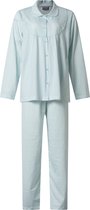 Lunatex - dames pyjama klassiek 124215 - blauw - maat M