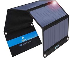 BigBlue® Draagbaar Zonnepaneel - 28W Zonnepaneel - Opvouwbaar Zonnepaneel - Solar Charger - Draagbaar Zonnepaneel - Solar Panel - Zonnepaneel Oplader