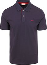 Gant - Contrast Piqué Poloshirt Navy - Regular-fit - Heren Poloshirt Maat 3XL