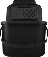 Practic Mini Bini - Afvalbak 6L - met deksel en handvat voor de keuken - BPA-vrij - Zwart - 17cm x 24.5cm x 19cm