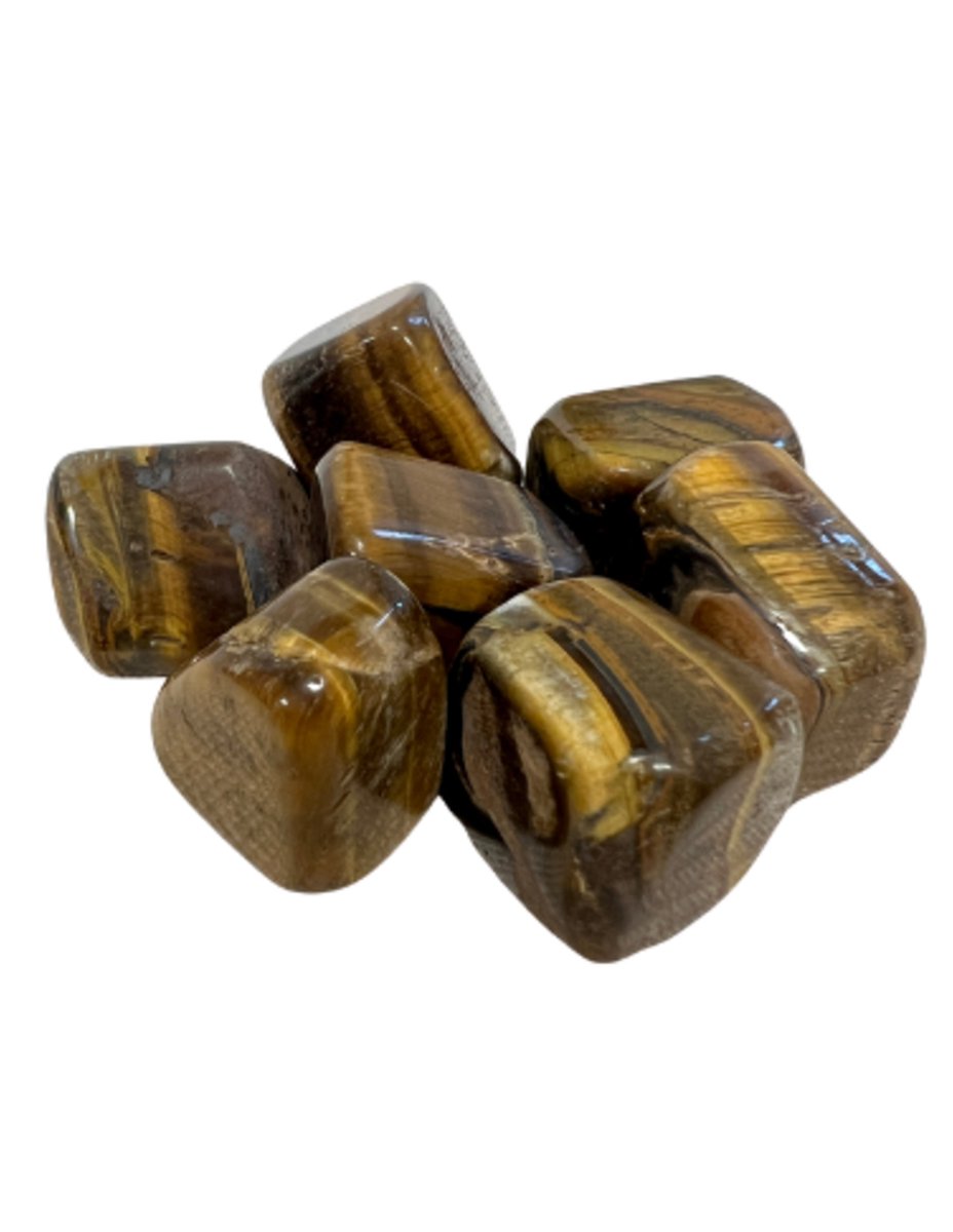 Ruben Robijn Tijgeroog trommelstenen 100 gr. (mt3) Bruin