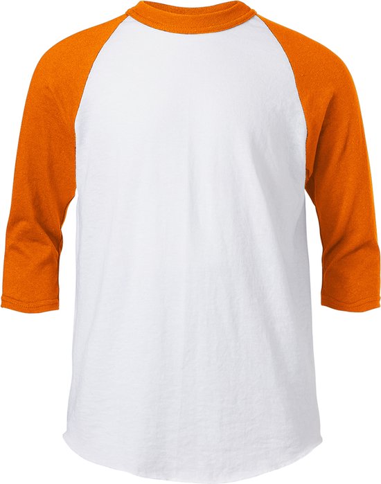 Soffe Klassiek Jeugd Honkbal Ondershirt 3/4  Mouw - Oranje - Jeugd Medium