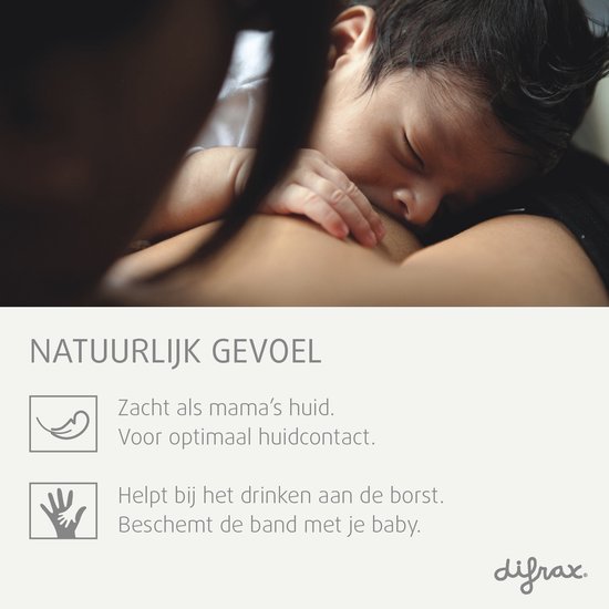 Difrax Tepelhoedjes - Medium/Groot - Beschermt geïrriteerde tepels, ultradun, hoogwaardig zacht silicone van Difrax — afbeelding 5
