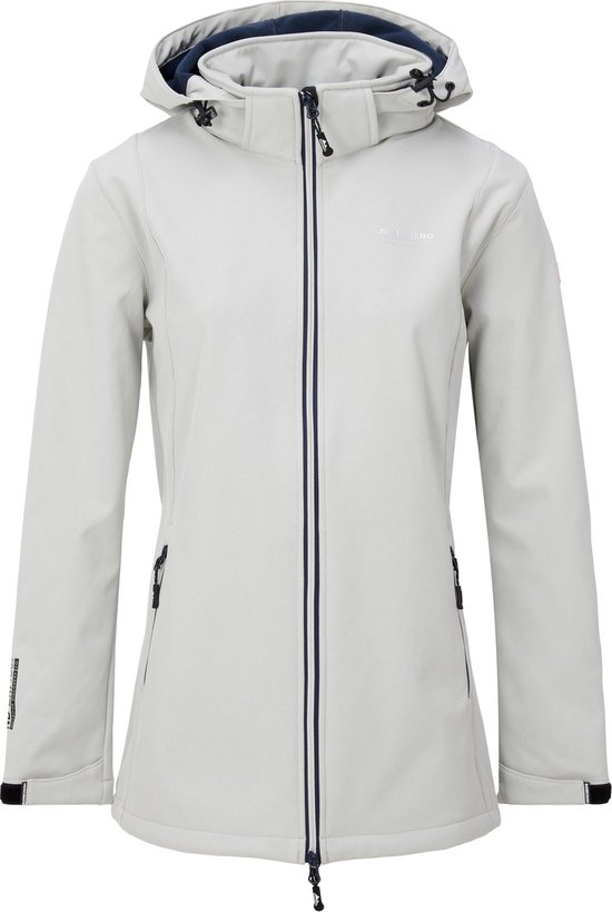 Nordberg Ronda - Softshell Outdoor Zomerjas Dames - Off White - Maat XL