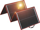 DOKIO Ensemble Complet de Panneaux solaires - Panneau Solaire Pliable - Alimente Plusieurs Appareils Simultanément - Panneaux solaires avec Prise - Flexible + Panneau Solaire Pliable - 160W - Étanche - Zwart
