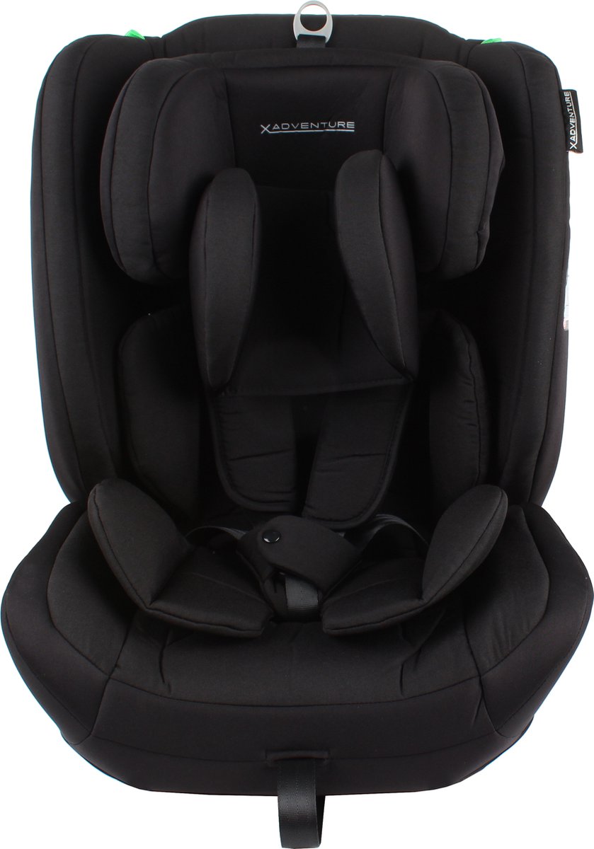 X Adventure Autostoel Premium Groep 1/2/3 9-36 kg (76 tot 150 cm) - Vanaf 15 maanden tot 12 jaar - Gordel - i-Size - Meegroei Autostoel - Zwart thumbnail 2