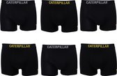 CAT Heren Boxershorts 6 Pack Effen Zwart - Maat 3XL