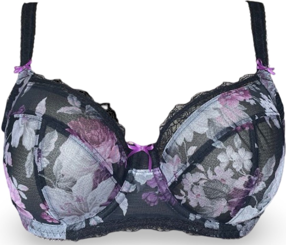 Fantasie - Amanda - bh - zwart paars - maat 75D
