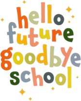 Kaart - Geslaagd - SGR09-D - Hello future, goodbye school
