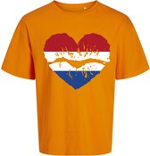 Shirt Oranje - Rood Wit Blauw - Hart voor Nederland - Leuk voor het EK - Maat XXL