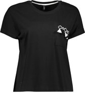 Only T-shirt Onljill Life S/s Top Box Jrs 15324337 Black/ Summer Poc Dames Maat - S