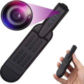 DrPhone CovertInk - Mini caméra secrète pour poche poitrine - Caméra stylo portable - 720P - Mini enregistreur vidéo stylo - Zwart