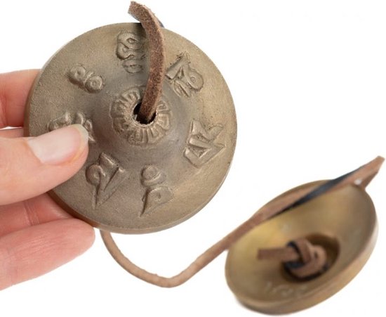 Gouden Tingsha's voor Meditatie en Feng Shui