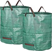2-pack 72 gallons herbruikbare tuinafvalzakken met 4 handgrepen, gazonzwembadtuin zware afvalzak voor het laden van blad, afval, tuinafvalzakken (H30" X D26")