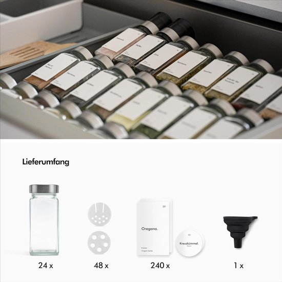 Sitbfoam Kruidenpotjes met strooi-inzetstuk, 24 x 120 ml 192