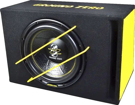GroundZero GZIB 12SPL - Enceinte de subwoofer bass-reflex SPL 30cm / 12" - 1000 Watt RMS SPL - Impédance 2x2 Ohm
