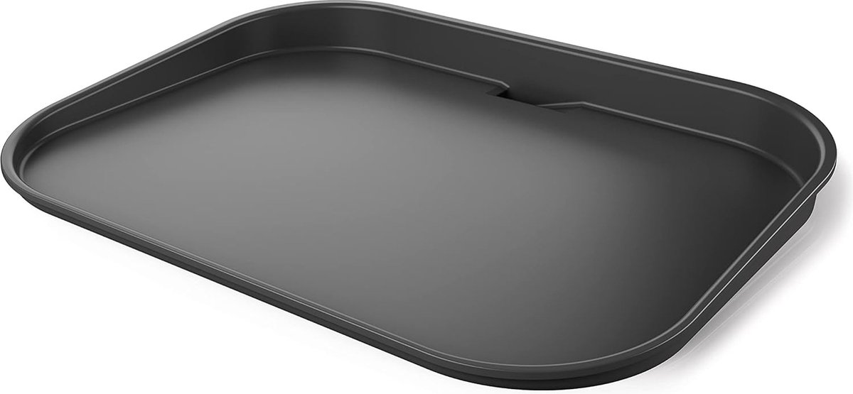 Houtvuur platte plaat voor Ninja Woodfire Elektrische BBQ Grill - Keramische coating - Antiaanbaklaag - Zwart