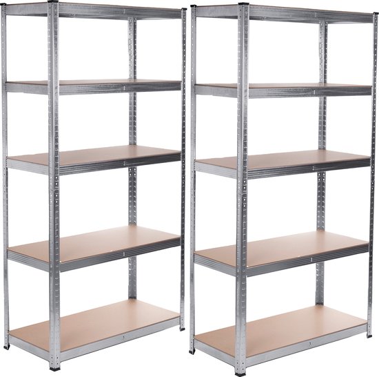BRASQ Stellingkast - Set van 2 - Metalen Opbergrek - voorraadkast