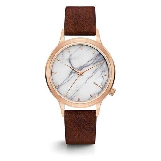 Komono Lexi Marble horloge  - Bruin