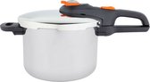 Tefal RVS Snelkookpan Secure Click P2530756 6L - Secure 5-beveiligingssysteem met 2-traps kookregelaar - Energiebesparend