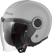 LS2 Helm Classy Solid OF620 pearl grey maat XL