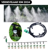 Vernevelaar Tuin 10M NIEUW 2023 – Effectieve Verkoeling met Nevelsproeier – Stoompoort & Vernevelingssysteem voor Terras en Tuin – Waterverneveling met Nevelslang voor Ultieme Verfrissing & Irrigatie