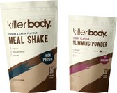 Killerbody Afval Starterspakket - Maaltijdshake & Fatburner - Cookies and Cream & Cherry - 1200 gr