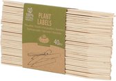 Étiquette de plante en bois Esschert Design 40 pièces