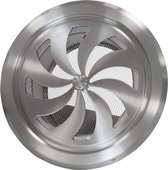 Ventilatierooster Airace 100mm - RVS - Rond - Afsluitbaar