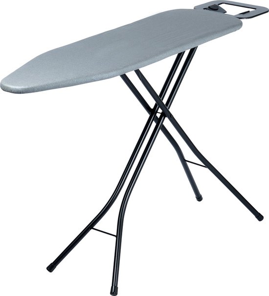 Antislip Strijkplank Strijkplank - 119 X 35 Cm, Met Geïntegreerde Stekker & 2,5 M Verlenging, Grijze Hoes Strijkijzer Tafel