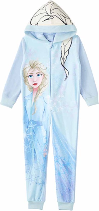 Disney Frozen fleece Onesie - Pyjama - blauw - Maat 110