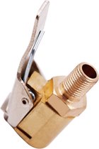 Somstyle Auto Ventiel Adapter - 8 mm - Clip Connector - Verloopnippel Pomp - Goudkleurig / Zilverkleurig