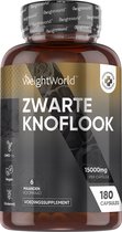 WeightWorld Zwarte Knoflook Extract (15:1) - 750 mg - 180 knoflook capsules - Vegan