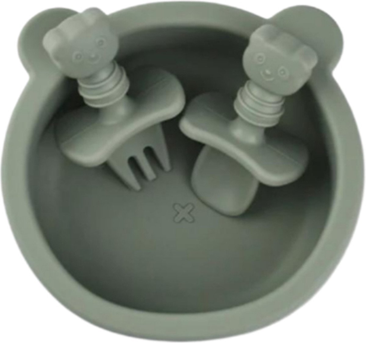 Goedkoopste Amy's Goodies - Babykom met deksel en bestek - Kinderservies set - Siliconen babyservies - BPA vrij - Kraamcadeau - Magnetronbestendig - Vaatwasserbestendig - Kom met zuignap