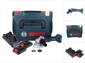 Bosch GWS 18V-10 Professionele accu haakse slijper 18 V 125 mm borstelloos + 2x ProCORE accu 4.0 Ah + lader + L-Boxx