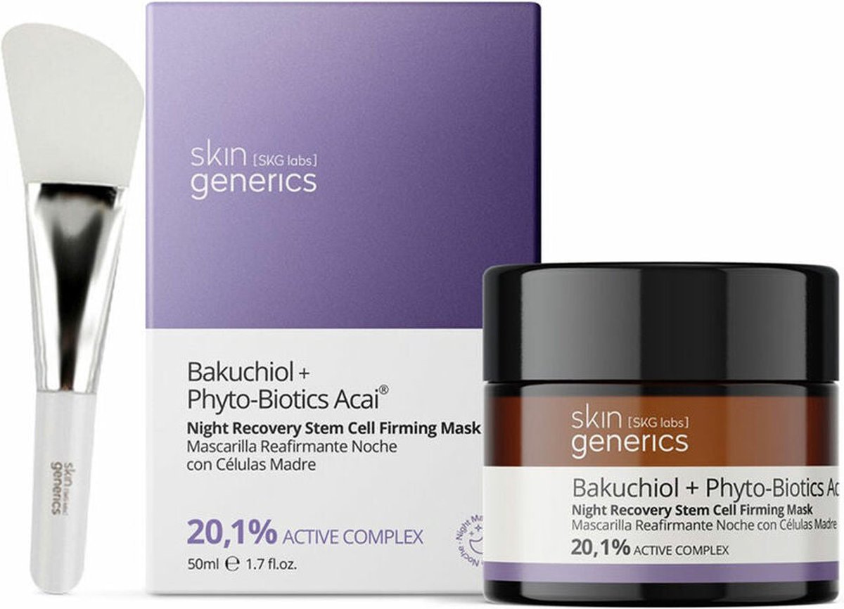 Hydrateren Nachtmasker Skin Generics Bakuchiol+ Phyto-Biotics Acai 50 ml