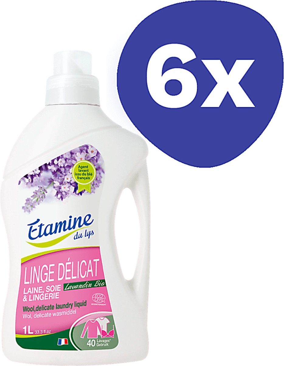 Etamine Du Lys Wasmiddel Delicaat (40 wasbeurten) (6x 1L)