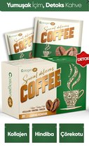 Collagen Hindiba Life Detox Koffie met cichorei, collageen, garcinia-extract en zwarte komijn-extract 20 poederzakjes, Afslank Coffee, Harmana