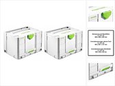 Festool Systainer T-LOC SYS-COMBI 2 gereedschapskoffer 2 st. ( 2x 200117 ) 396 x 296 x 270 mm