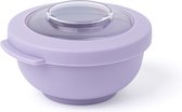Amuse Tylla Lavender Snack Bowl - Perfect Afsluitbare Snackdoosje - Voor onderweg - Vaatwas, magnetron, en diepvriesbestendig - Paars - 200 ml