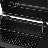 Uniprodo - Grill met roker - staal - 2 planken - Royal Catering