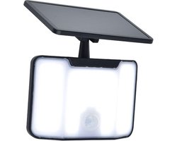 LUTEC - Kombo Solar lamp met sensor voor buiten - LED - Zwart