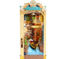 Robotime Romantic Venice | Houten Book Nook DIY-miniatuurhuis | TGB08 | Knutselen | Bouwpakket | Hobby | Boekensteun | Creatief