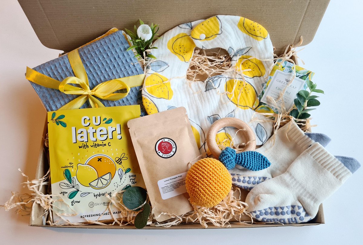 Goedkoopste Kraamcadeau newborn - handgemaakt - bijtring - kraamcadeau brievenbus - babygeschenkset