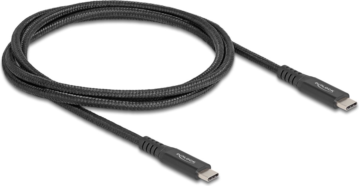 DeLOCK 80024 USB-kabel USB 3.2 Gen 2x2 1 m USB C Zwart