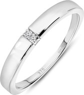 Miore - Ring avec Diamants Dames - 9 Carats - Couleur Or Blanc
