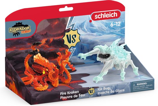 Schleich ELDRADOR CREATURES Coléoptère des glaces contre poulpe de feu - 70826